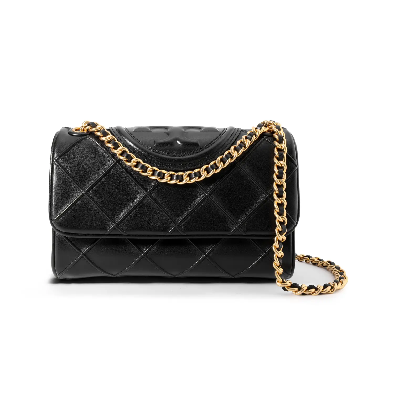 

TORY BURCH Мягкая маленькая трансформируемая сумка через плечо черная