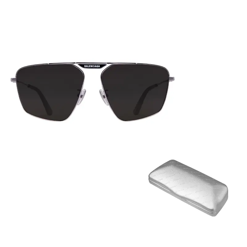 

Balenciaga Авиаторские солнцезащитные очки Alloy мужские, Silver