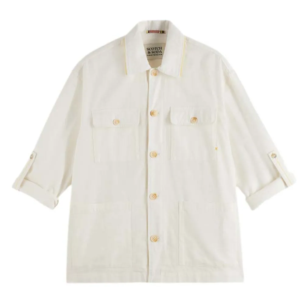 

Рубашка Scotch & Soda 179963 Relaxed Fit, белый