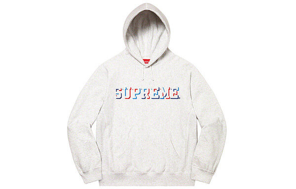 

Толстовка drop shadow hooded sweatshirt 'white' Supreme, белый