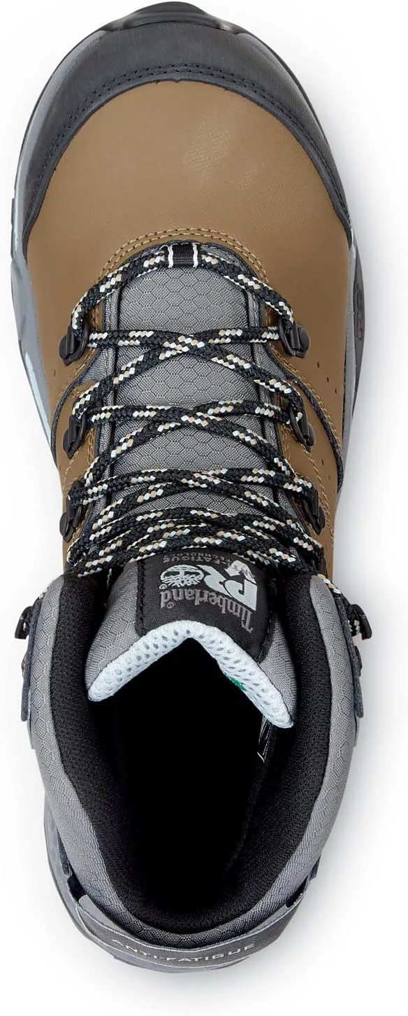 Женские водонепроницаемые походные ботинки Timberland PRO Switchback MaxTRAX с композитным носком, коричневый/синий — фото 2