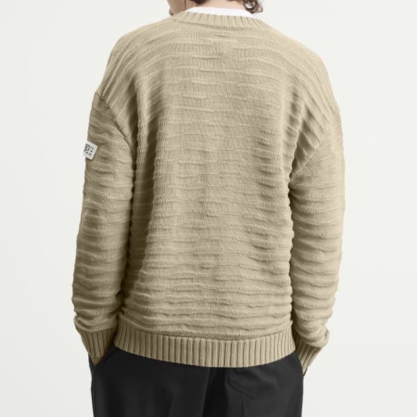 Хлопковый ребристый кардиган с открытым плетением Mm6 Maison Margiela, Dune — фото 3