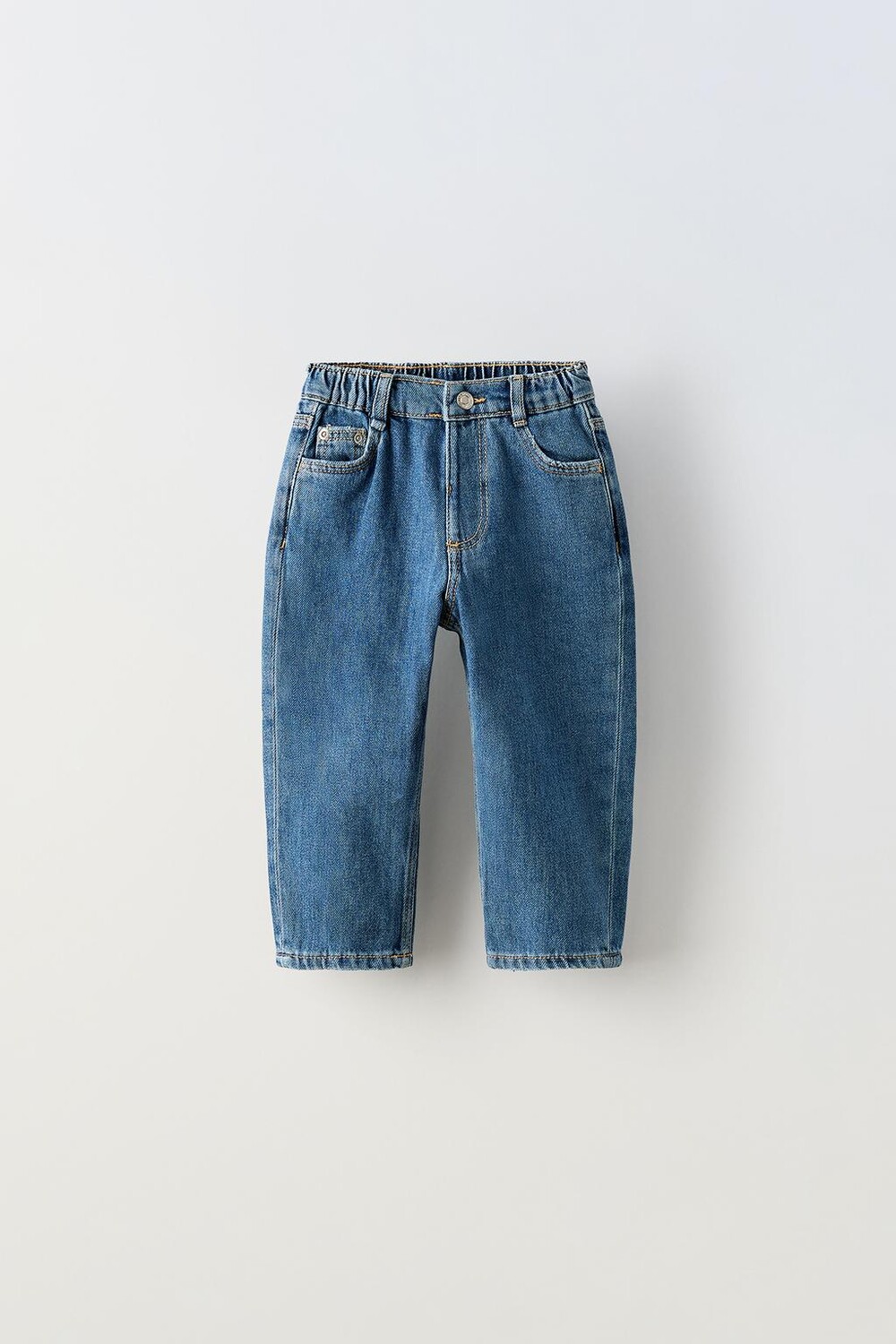 

Джинсы прямого кроя ZARA, средне-синий