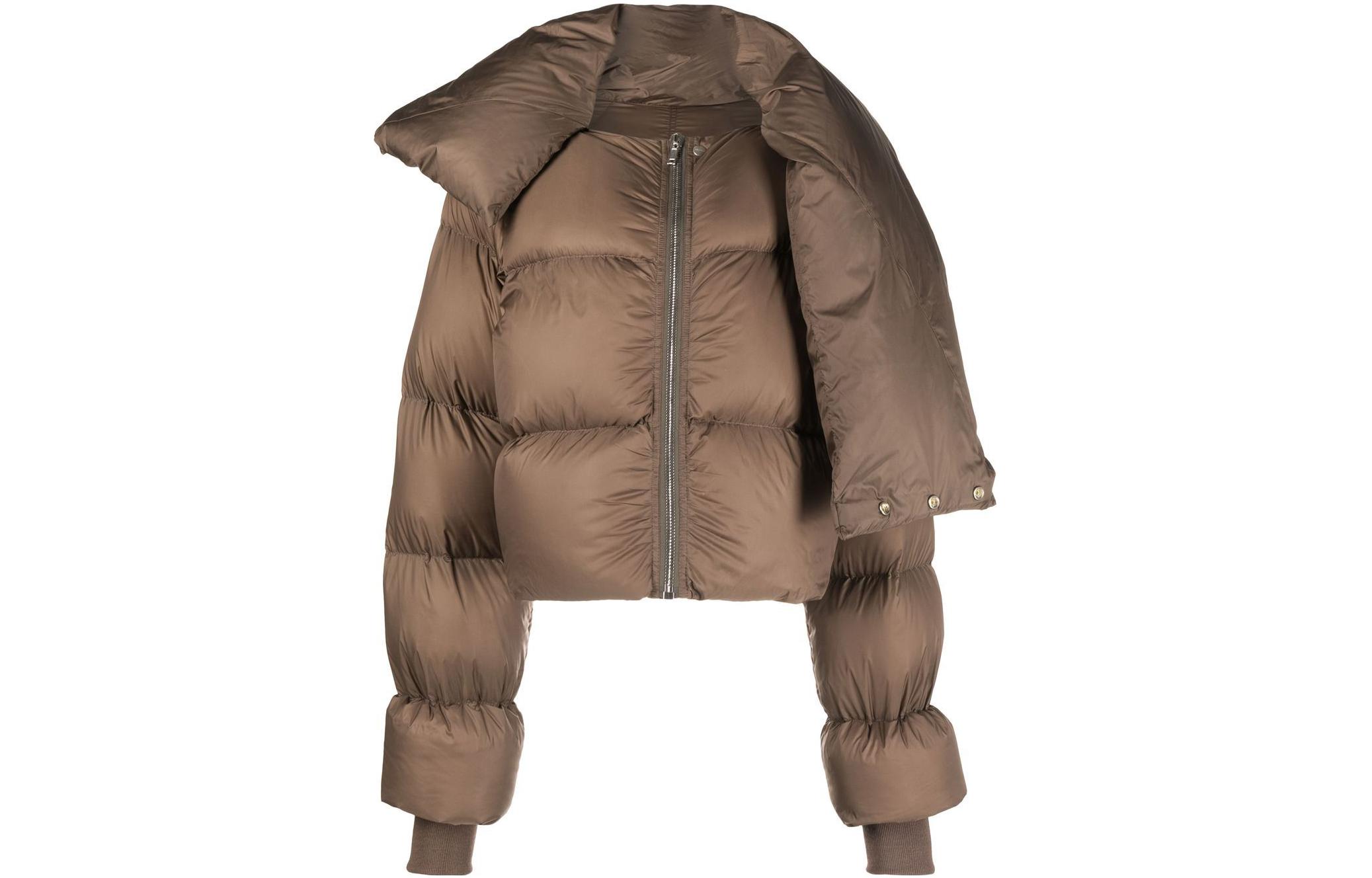 

Пуховик женский умбра RICK OWENS, Желтый, Пуховик женский умбра RICK OWENS