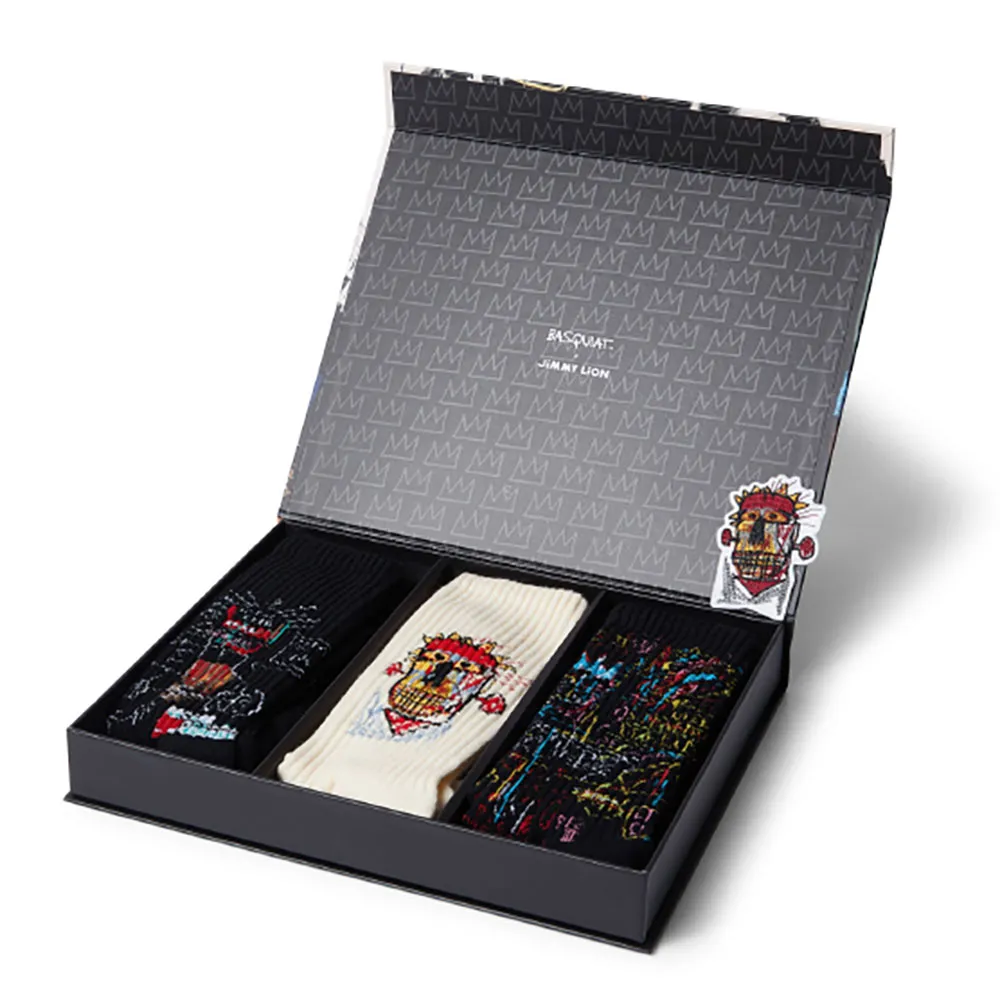 

Носки Jimmy Lion Athletic Basquiat II crew 3 pairs, белый/черный