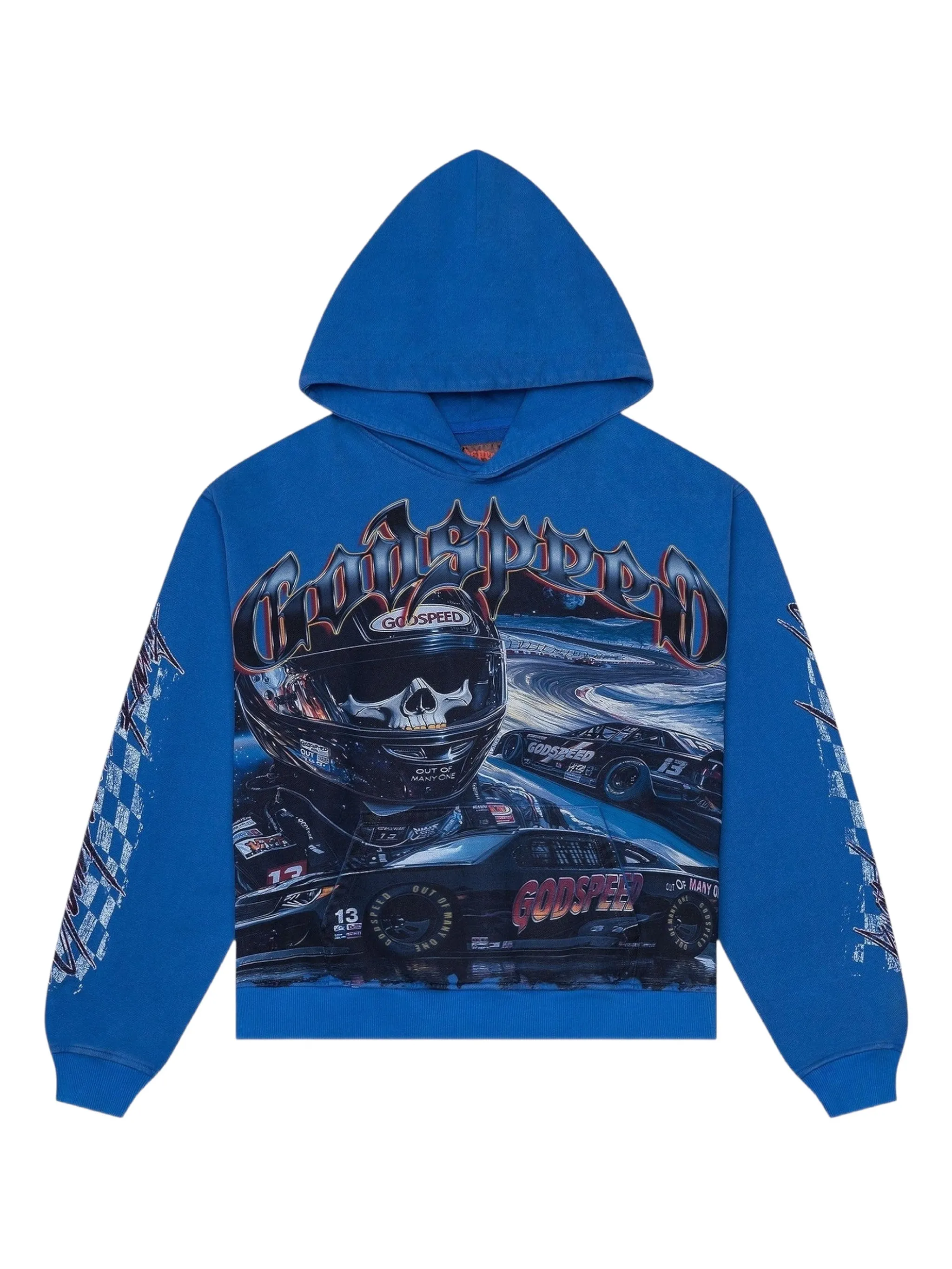 

Толстовка Le Denier с капюшоном Godspeed, синий