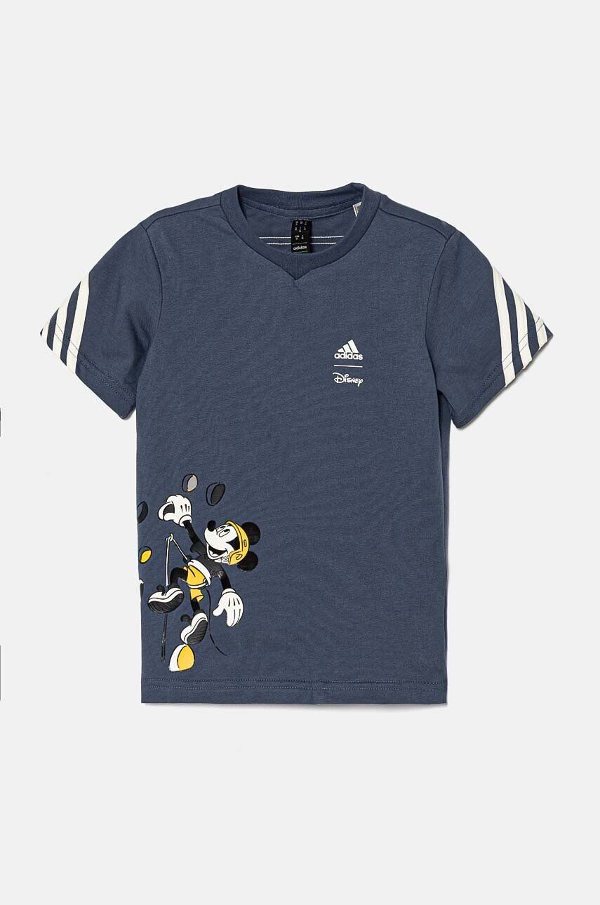 

Хлопковая футболка adidas для малышей x Disney, I DY MM T, синий