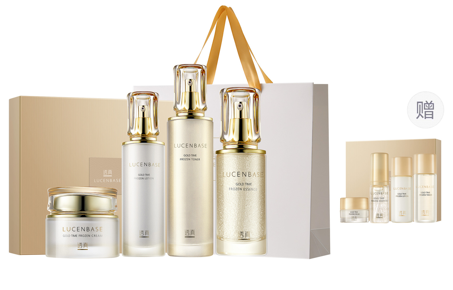Наборы для ухода за кожей women's LUCENBASE, set of 4 (water + + essence + cream) — фото 2