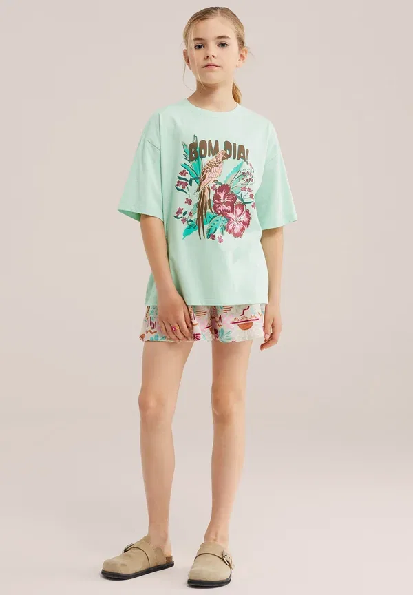 Футболка принтованная We Fashion, цвет мята