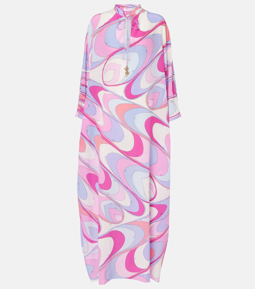 

Печатный кафтан из шелкового крепдешина Pucci, Rosa