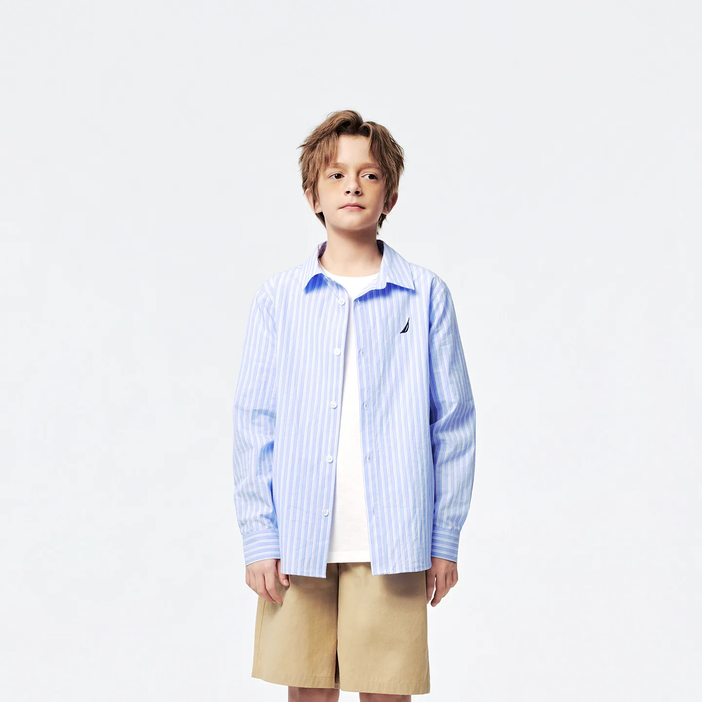 Детская Рубашка Casual NAUTICA, Blue/White — фото 4