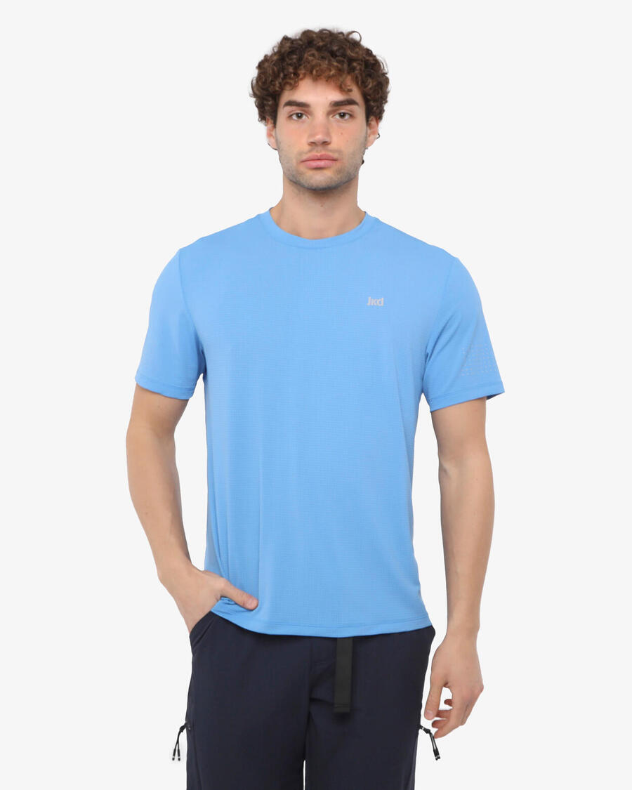 

JAKED Синтетическая фитнес-футболка небесно-голубого цвета для мужчин