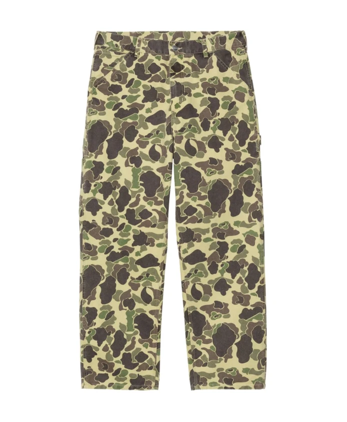 

Зеленые брюки с утиным коленом Carhartt Wip, зеленый