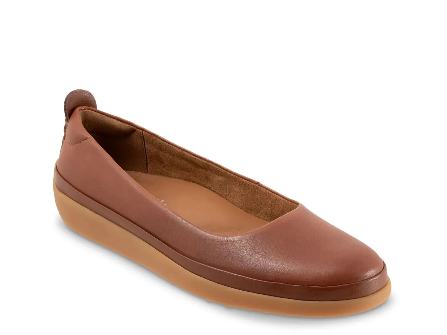 Softwalk Disa Slip-On, чемодан из коричневой кожи
