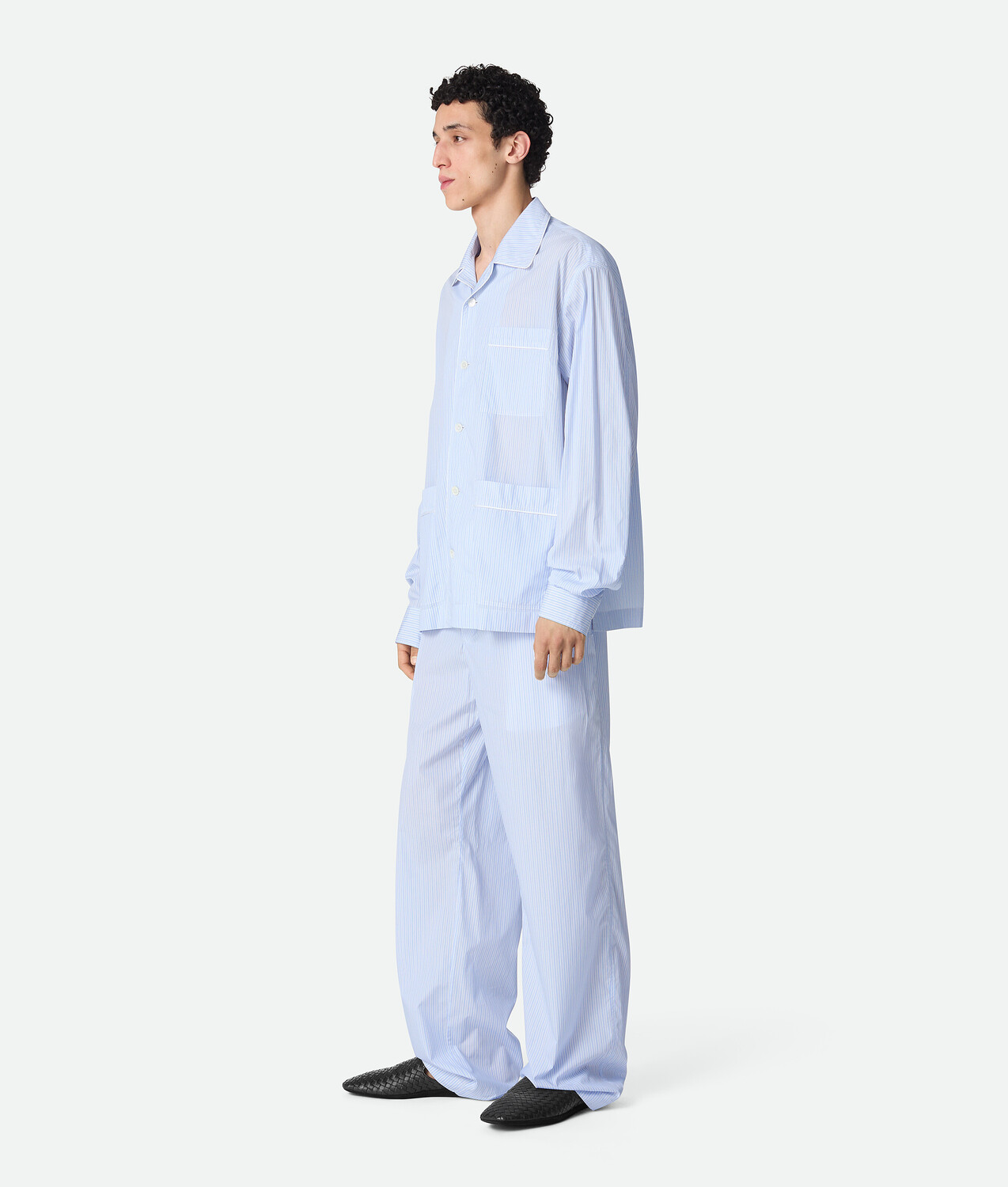 Palazzo slipper with travel case BOTTEGA VENETA, черный — фото 2