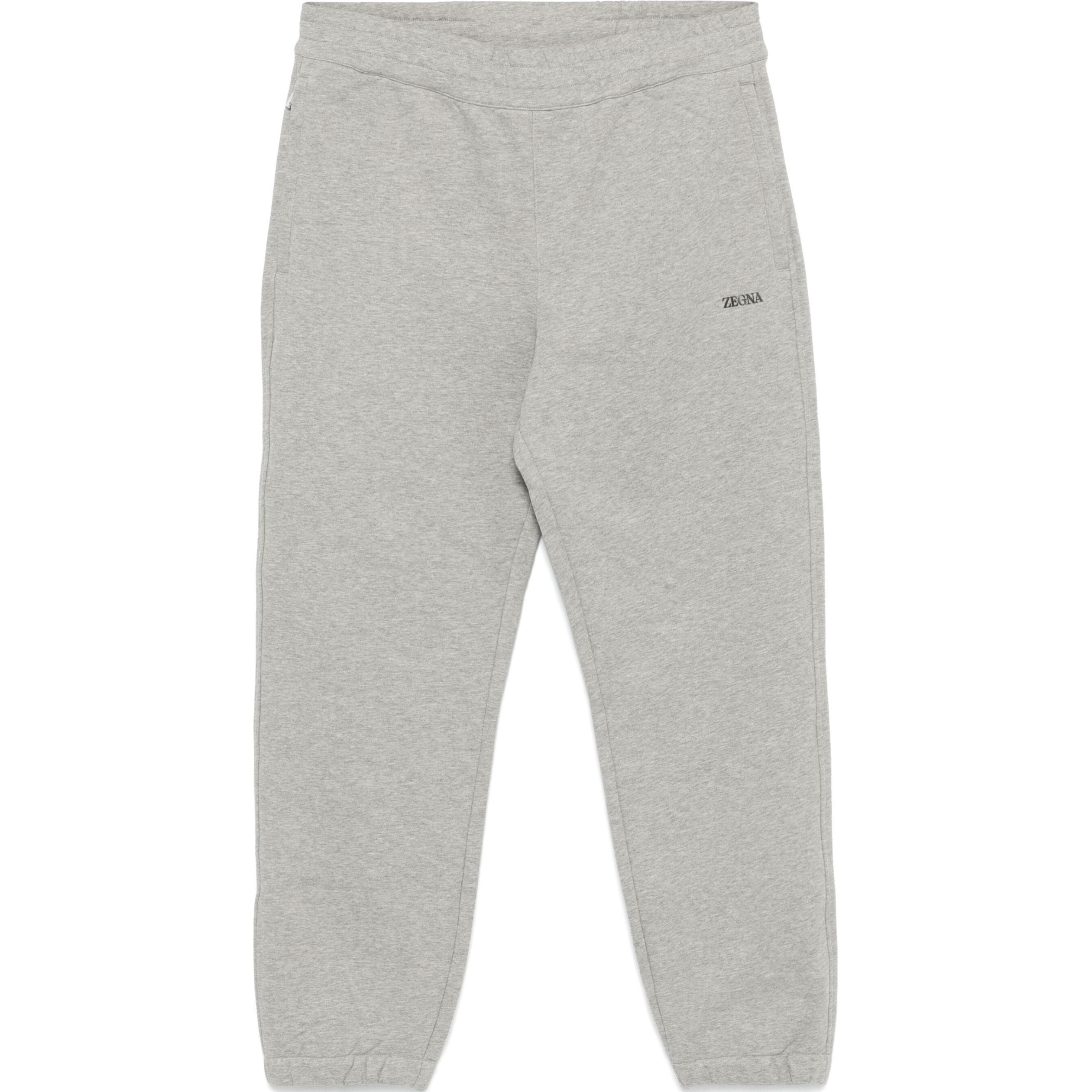 

Штаны с резиновым логотипом Ermenegildo Zegna, heather серый