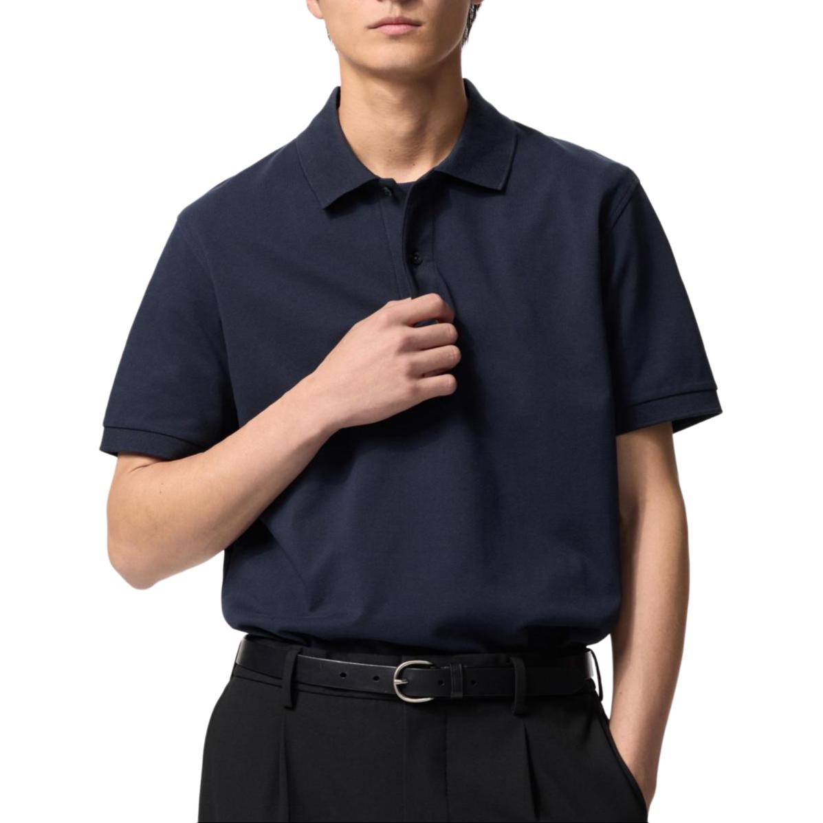 UNIQLO Поло Unisex Navy Blue