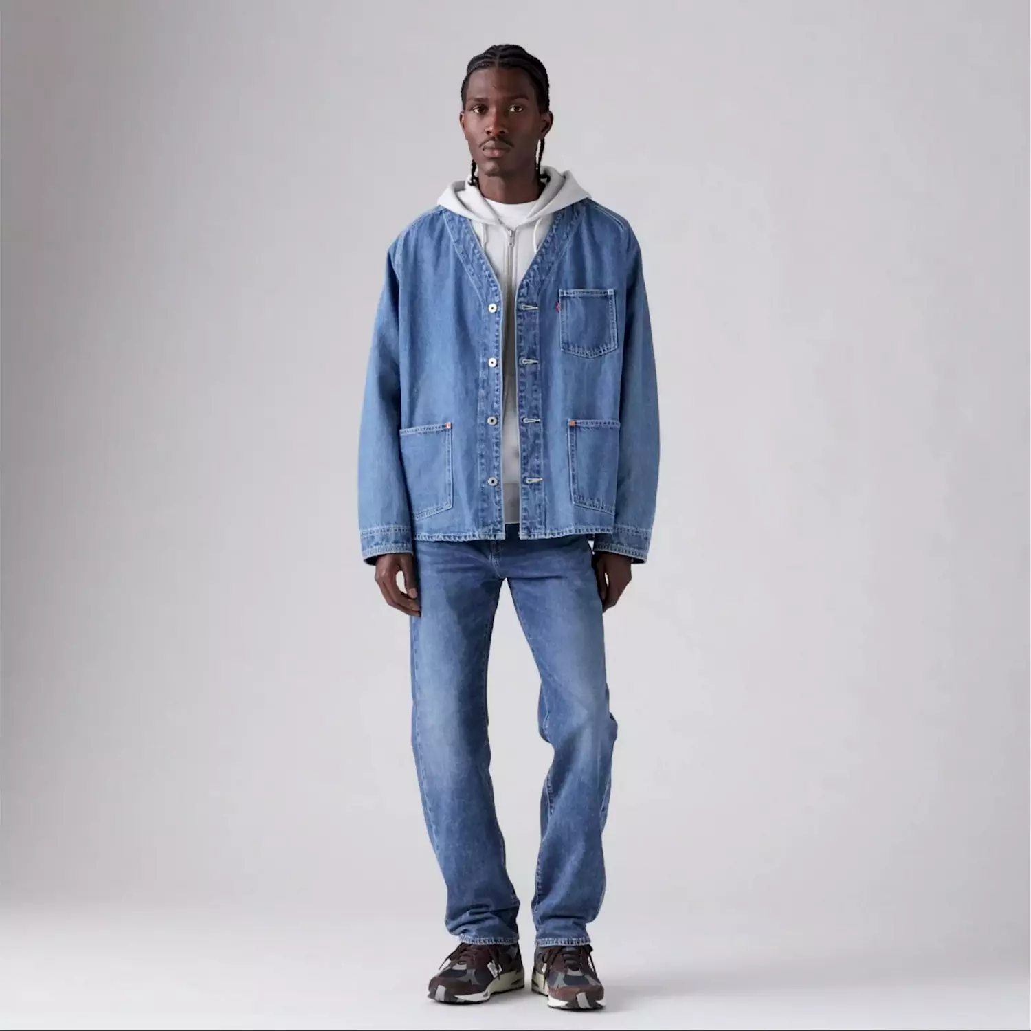 505 Мужские джинсы обычного кроя Levi's, цвет Iron Stone - Grey — фото 4