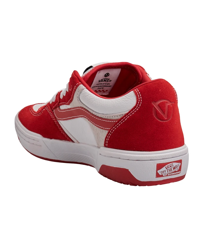 Классические кроссовки с вафельной подошвой, вдохновленные теннисом. Vans, красный — фото 4
