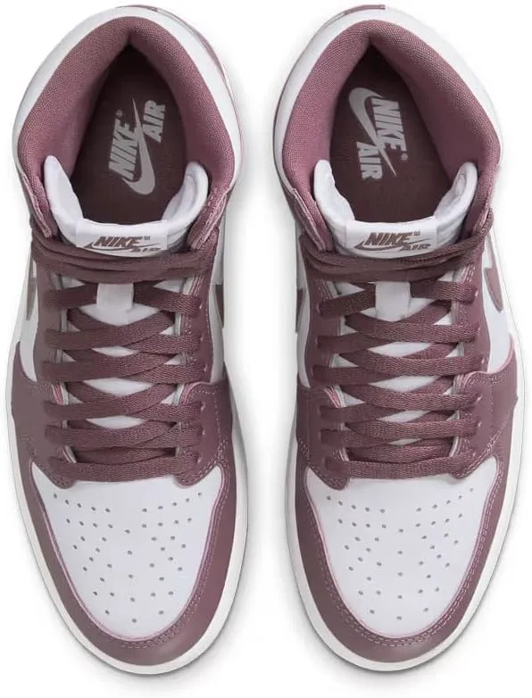 Мужские кроссовки Air Jordan 1 High Nike, белый/лиловый/фиолетовый — фото 3