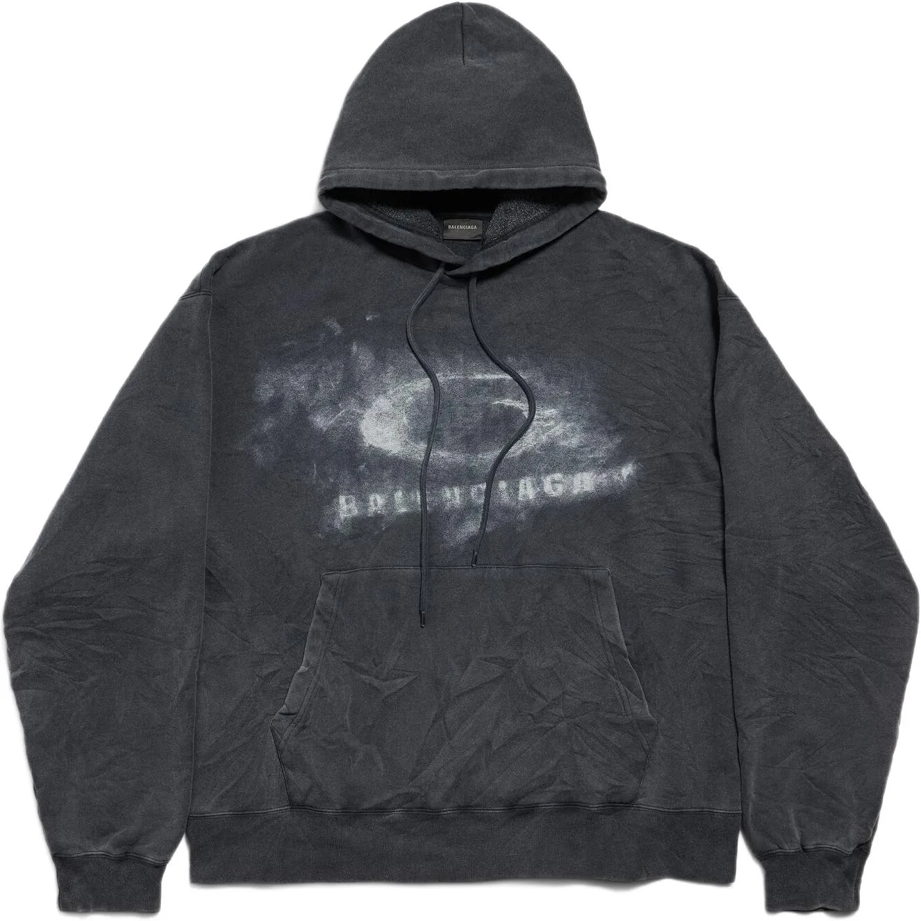 Толстовка с логотипом Crayon Loop Balenciaga, черный