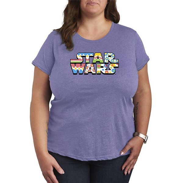 

Футболка с принтом в виде пасхального яйца Plus size Star Wars, Heather Periwinkle