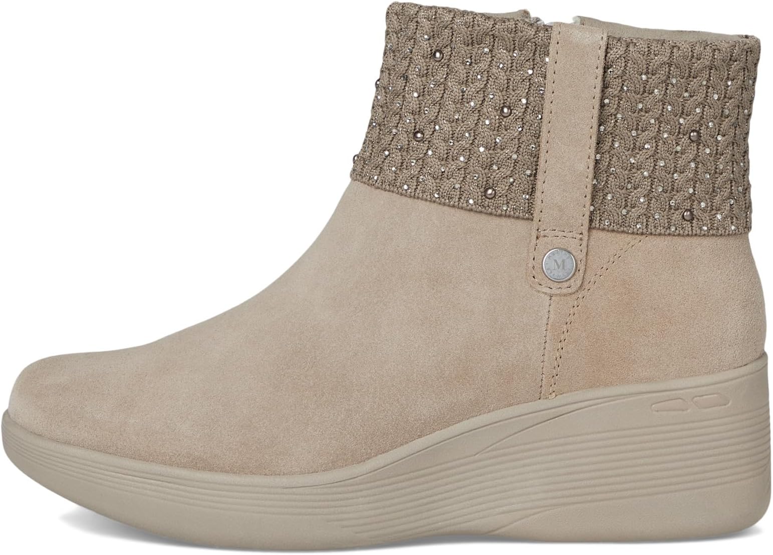 Ботинки женские SKECHERS х Martha Stewart со стразами, серо-коричневый — фото 4