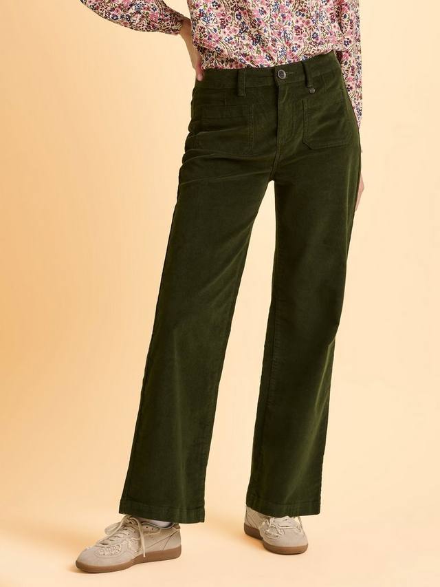 

Брюки Jora Mid Rise из смесового хлопка с вельветом Brakeburn