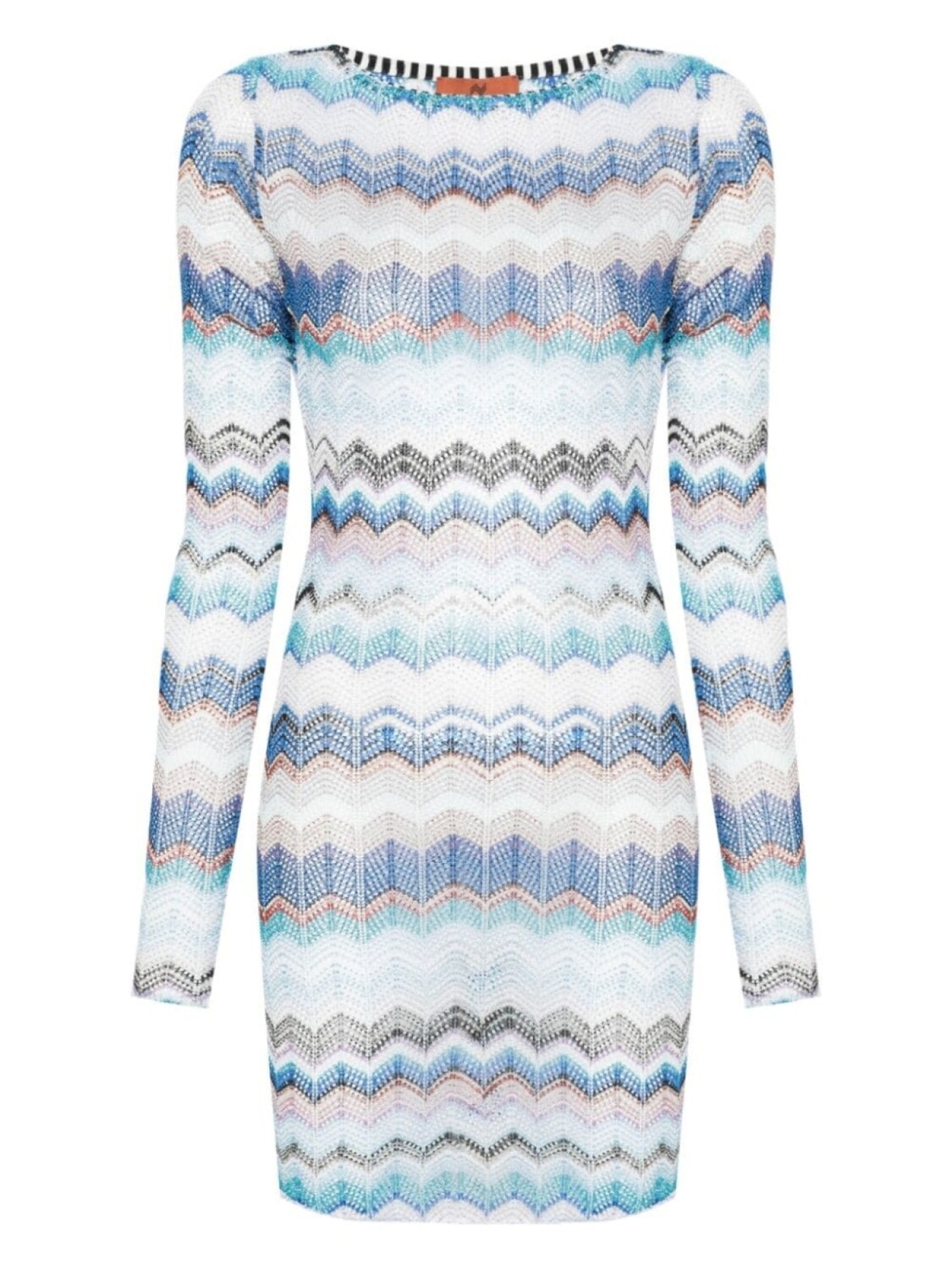 

Missoni пляжное платье с узором зигзаг, синий