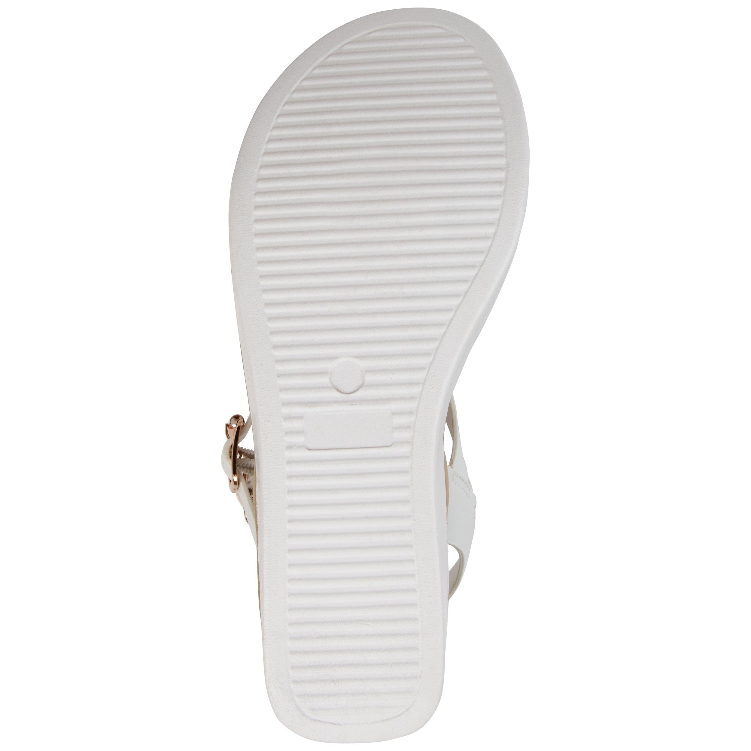Женские босоножки Tru Comfort Foam Bianca на танкетке из коллекции Journee, белый — фото 4