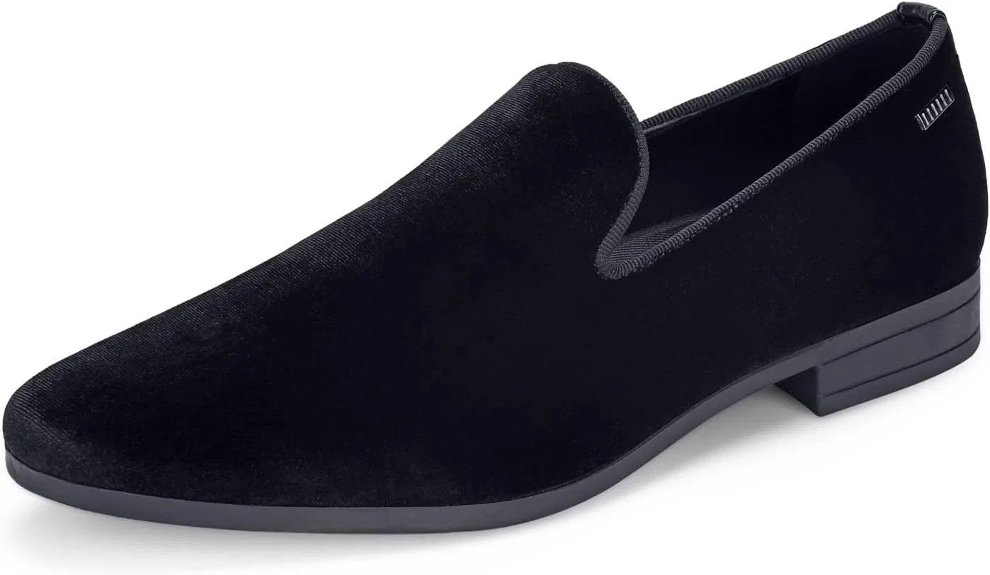 Лоферы велюровые UUBARIS классические, Black-west Velvet