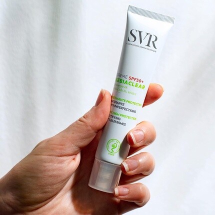 Sebiaclear Spf50+ матирующий ежедневный солнцезащитный крем для лица против пятен, 40 мл, Svr — фото 2