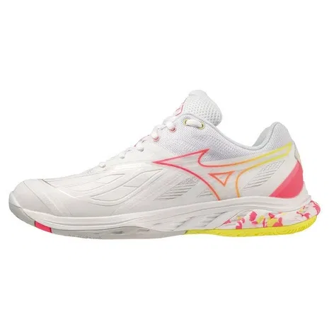 Кроссовки для бадминтона «Wave Fang 2 Fit» от Mizuno, White X Pink