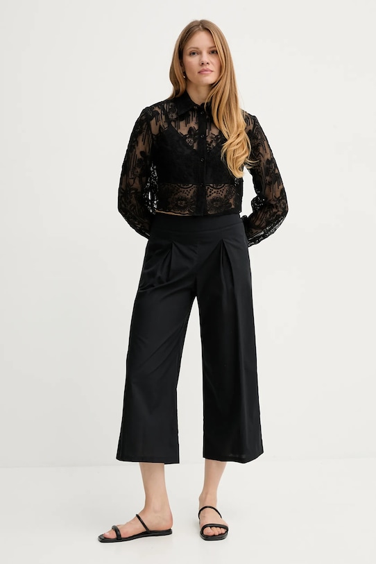 

Хлопковые брюки Ermanno Scervino, черный