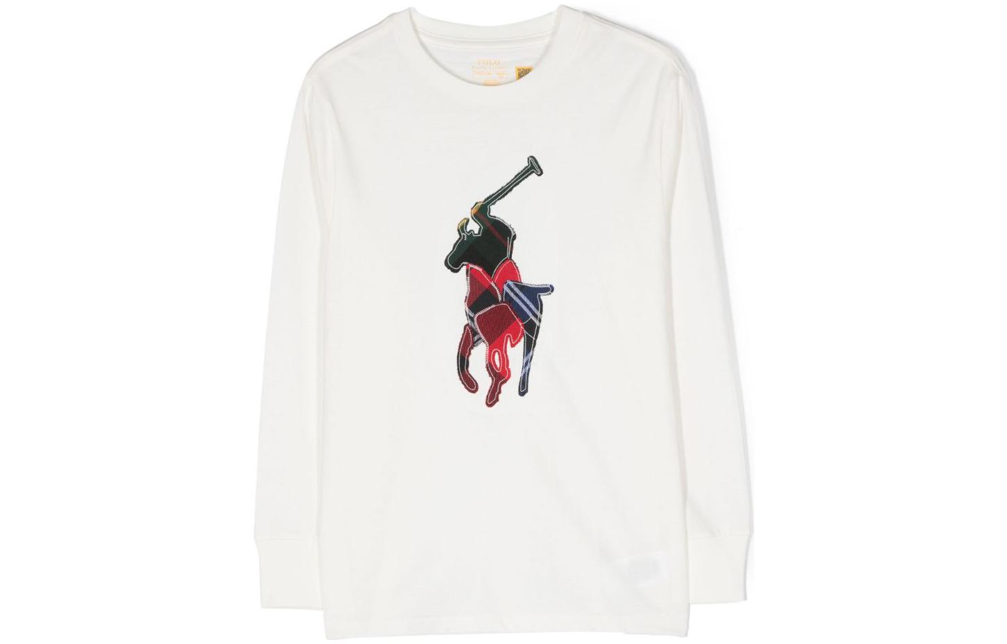 Polo Ralph Lauren Белая детская толстовка Kids' — фото 3