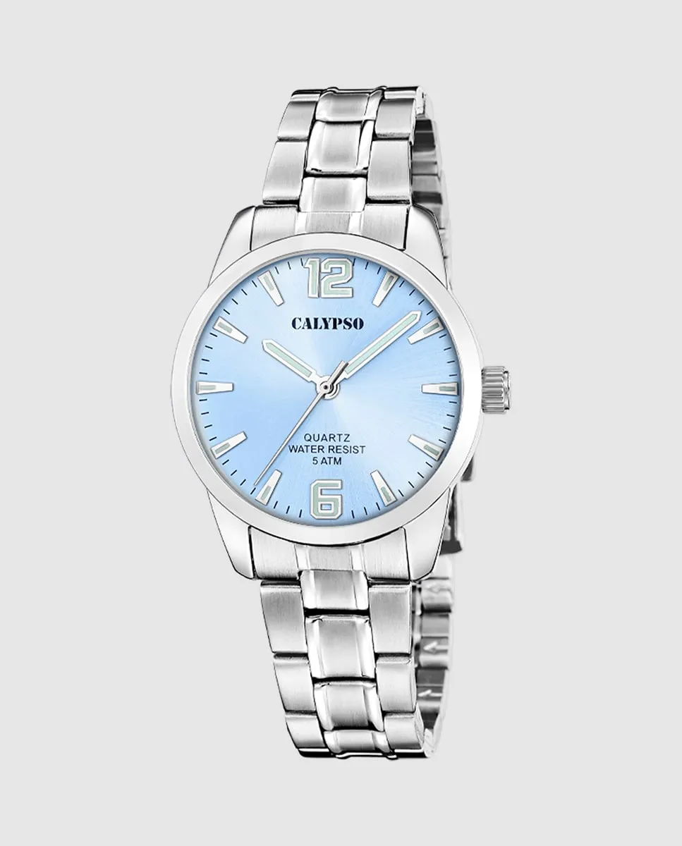 

K5867/6 Базовые женские часы из серебристой стали Calypso, серебряный