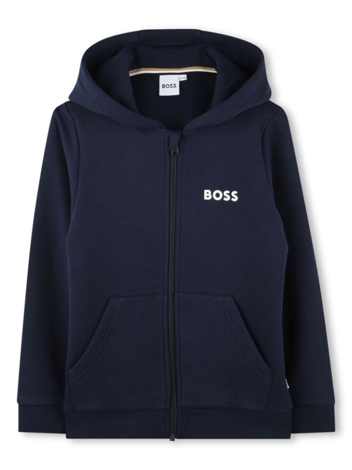 

BOSS Kidswear толстовка с капюшоном на молнии, синий