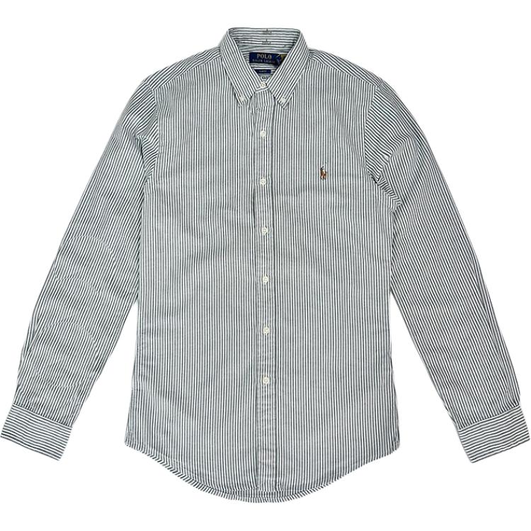 

Полосатая рубашка на пуговицах Polo Ralph Lauren, серо-зеленый