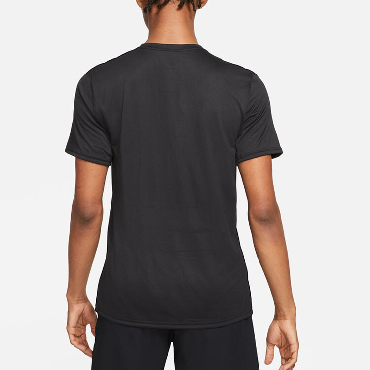Футболка мужская черная/холодно-серая Nike, черный — фото 2