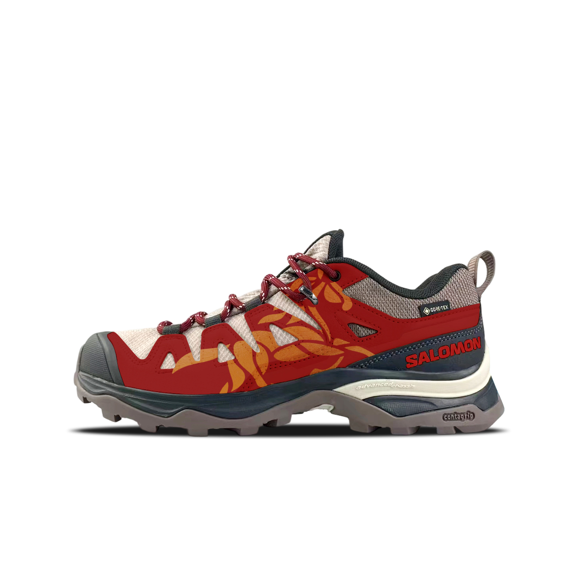 

X Ultra Pioneer 2 Cushioning Waterproof And Breathable Low top женские туристические ботинки SALOMON, красный