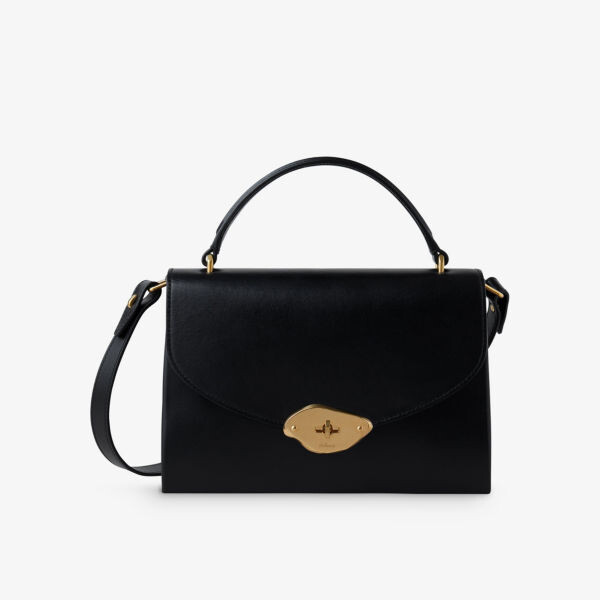 

Сумка Lana из кожи с верхней ручкой Mulberry, черный