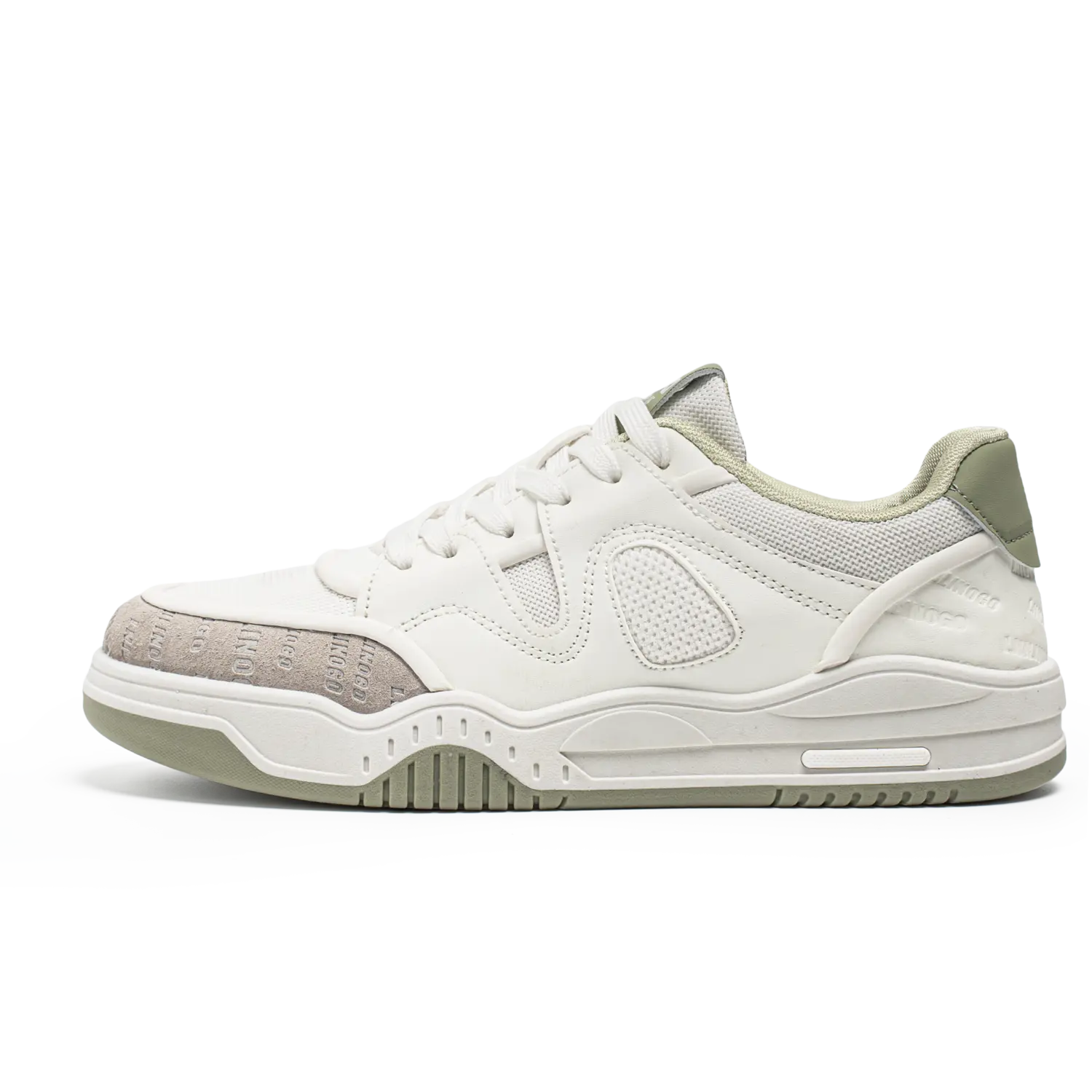 

Bull Thunder Износостойкие мужские низкие кэжуал кеды бело-зеленые, цвет White Green