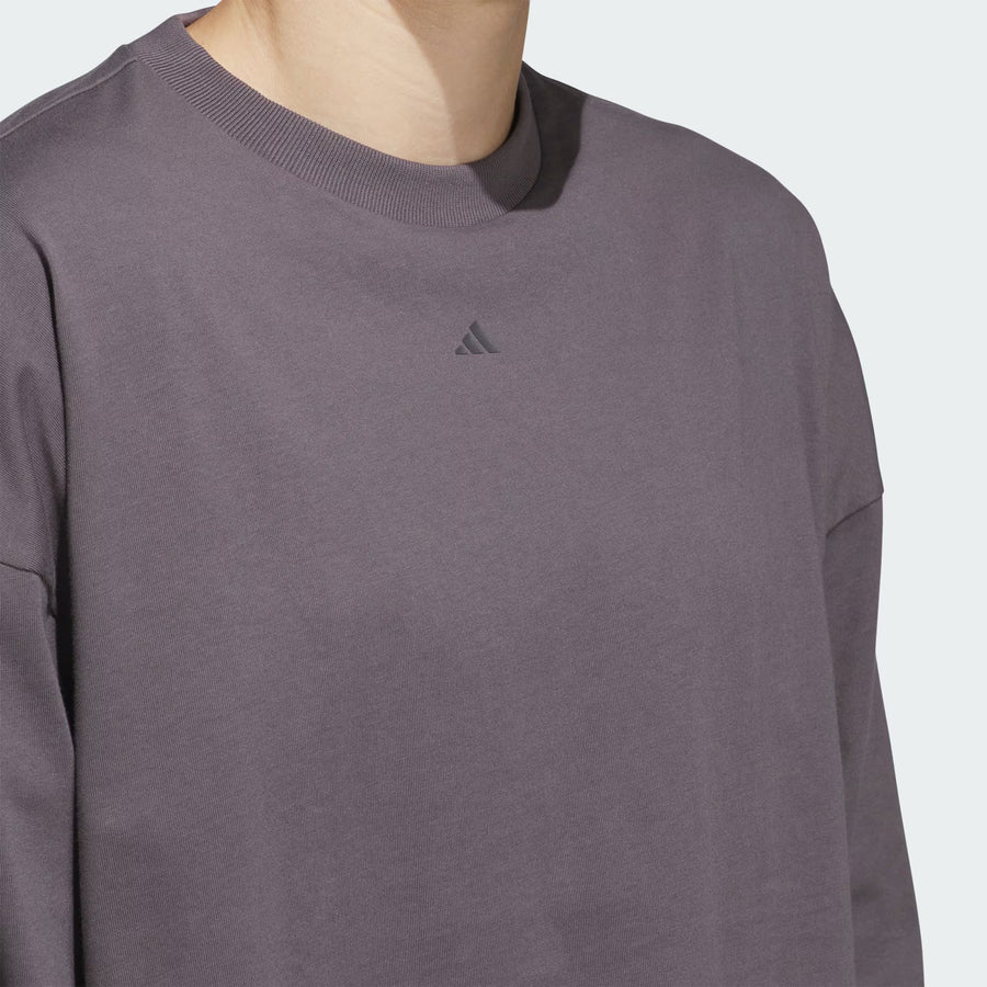 Футболка adidas Basketball Long Sleeves T-Shirt 'Purple', фиолетовый — фото 4