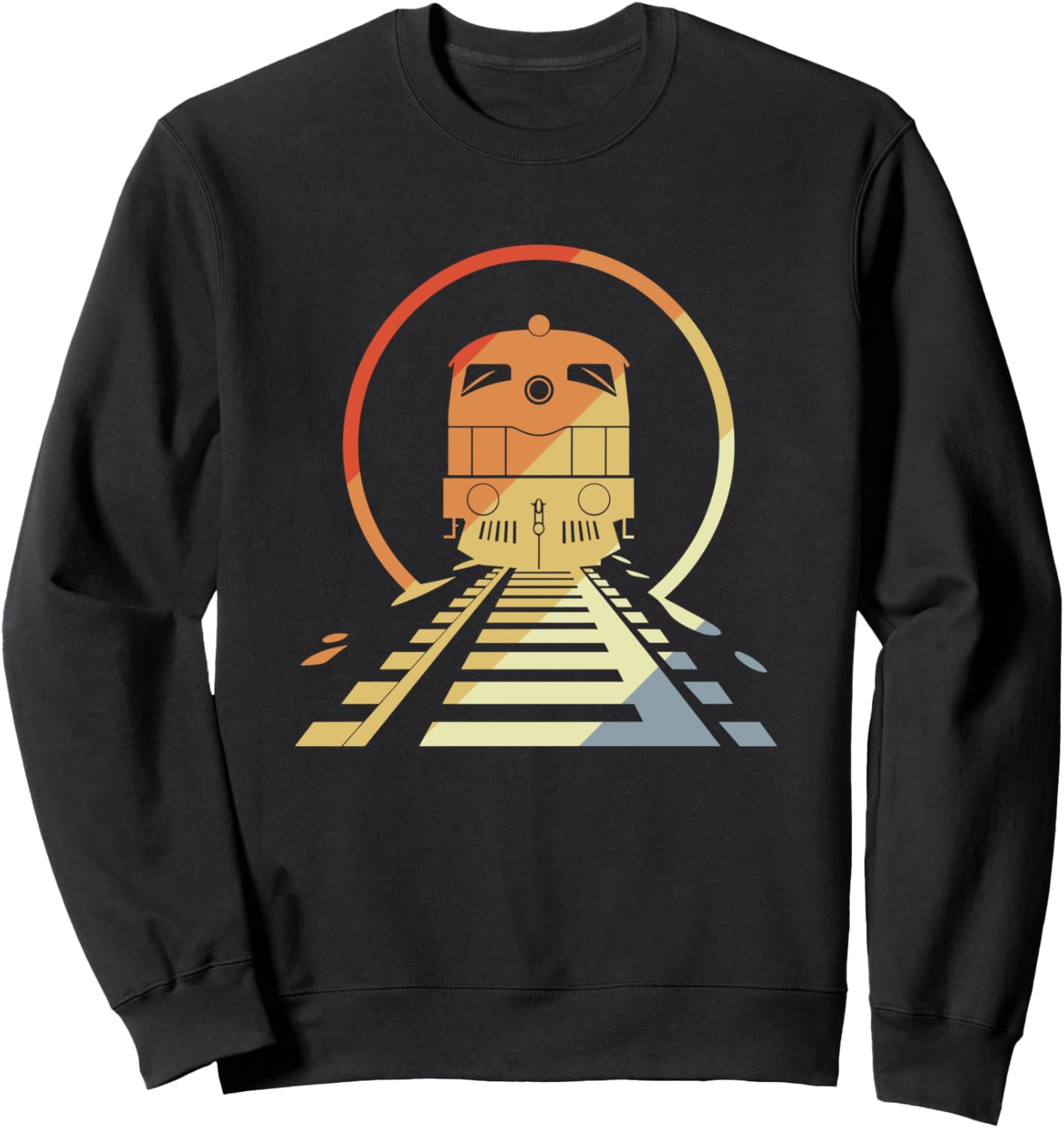 

Винтажная толстовка с изображением железнодорожного вокзала Railway T-Shirts And Prizes, черный