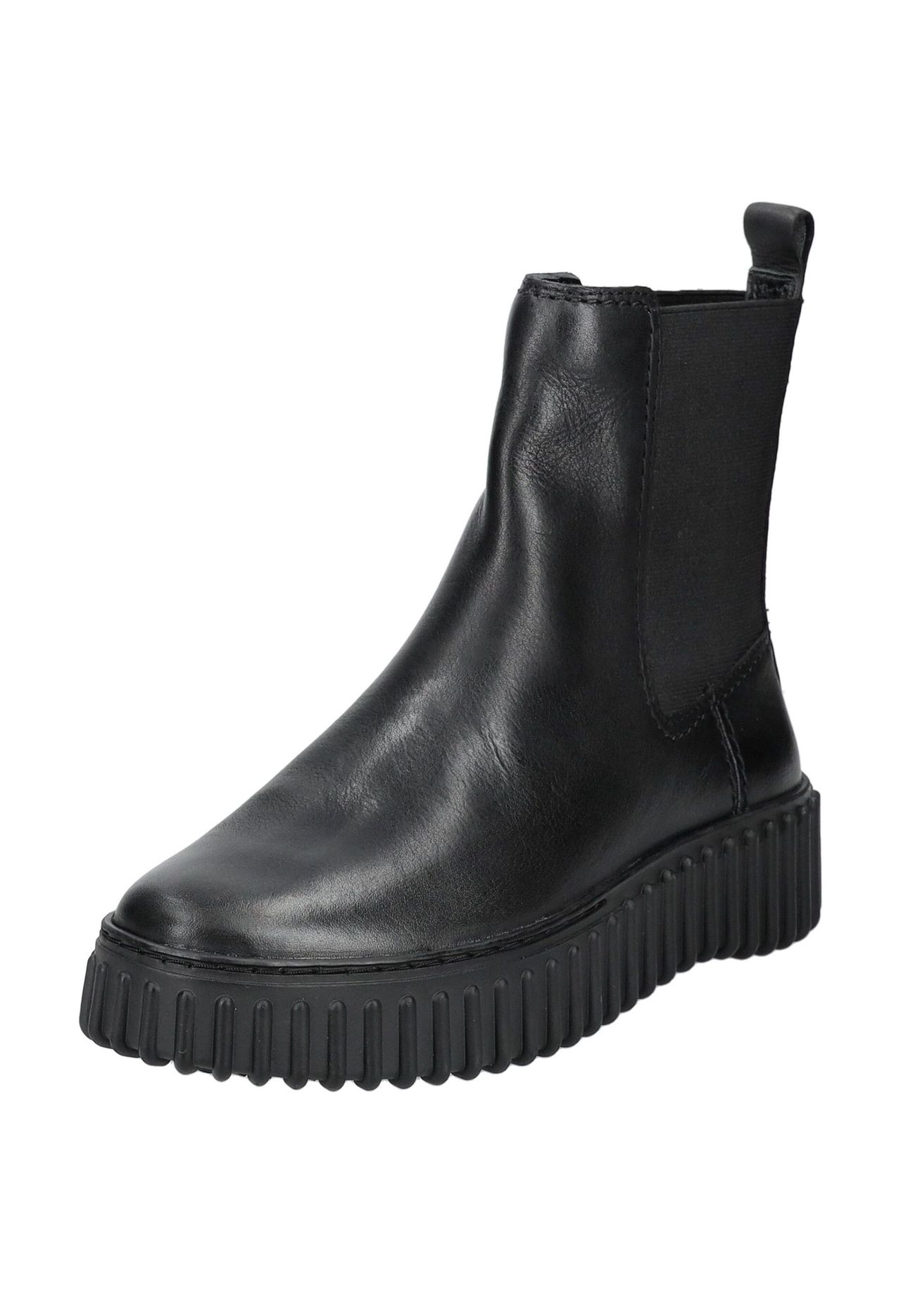 Кожаные/текстильные ботильоны CLARKS, черный