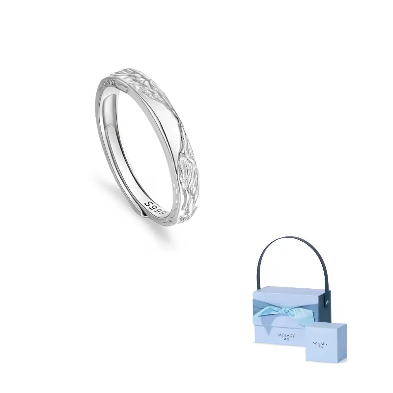 

MOLADY Серебряное парное кольцо unisex