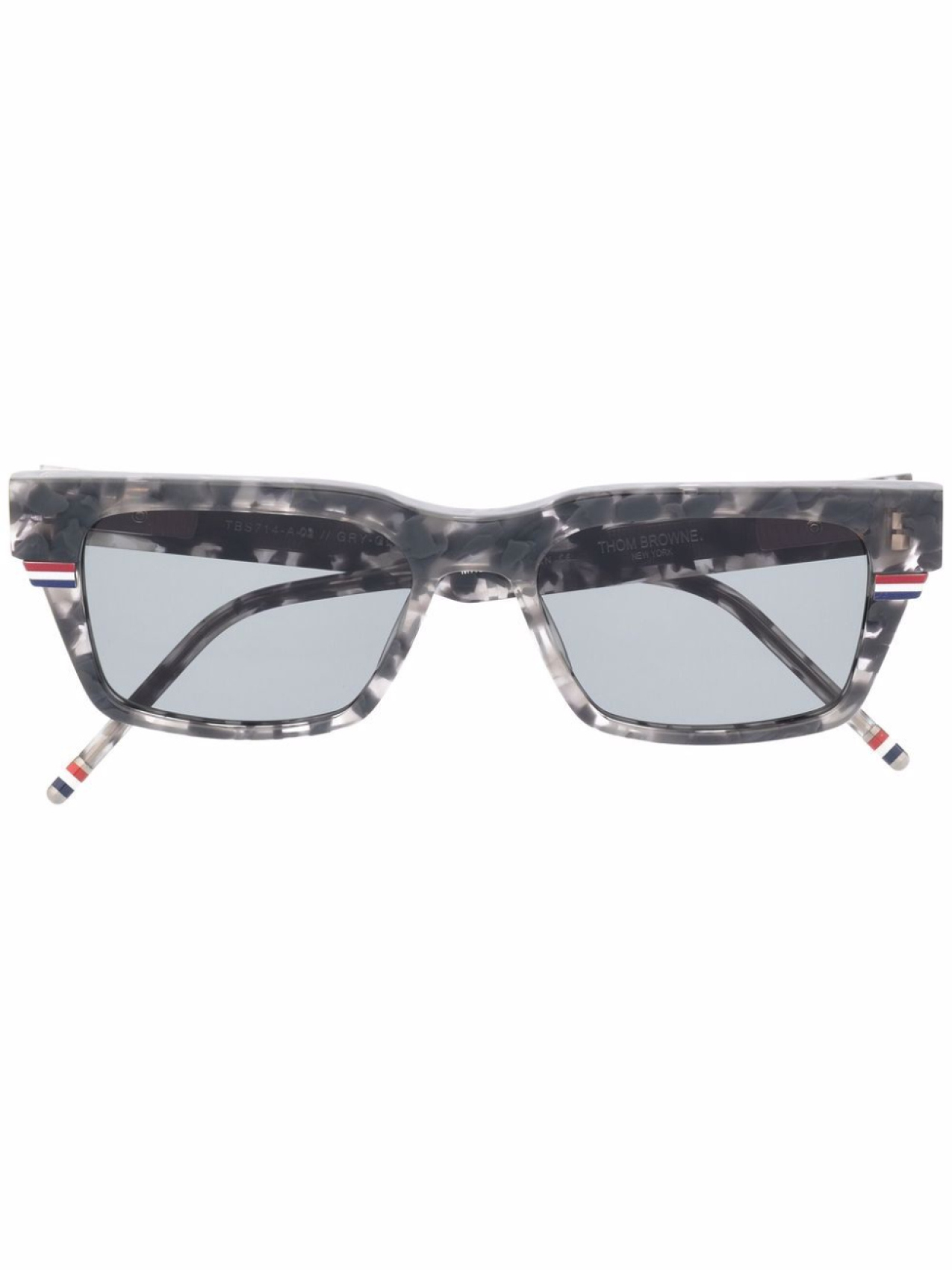 

Солнцезащитные очки черепаховой расцветки Thom Browne Eyewear, серый