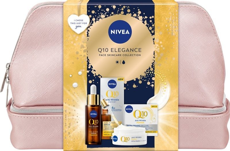 

Подарочный набор Nivea для женщин Крем + Сыворотка Q10 Elegance 2024