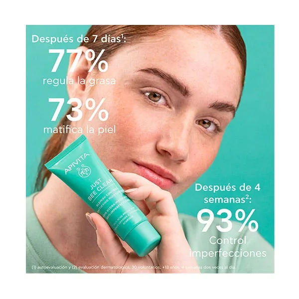 Крем для лица Apivita — Crema Anti-Imperfecciones Just Bee Clear, 40 мл — фото 4