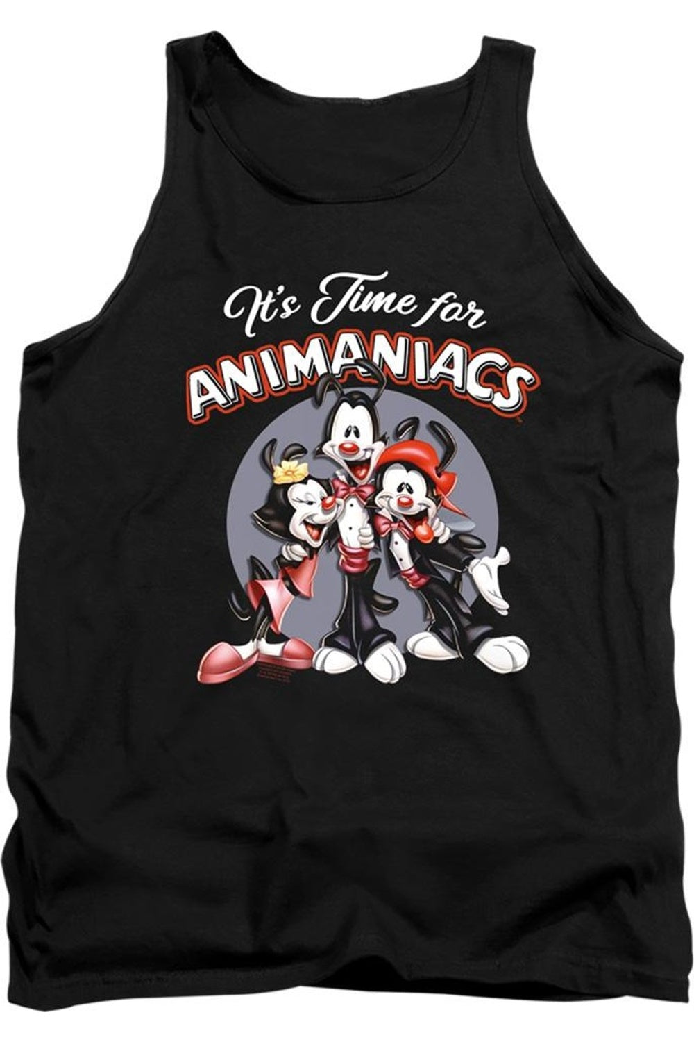 

Animaniacs Пришло время для топа для взрослых Gildan, черный